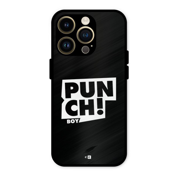 Punch Boy Metal Back Case for iPhone 14 Pro