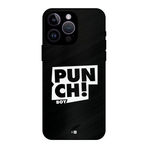 Punch Boy Metal Back Case for iPhone 14 Pro Max