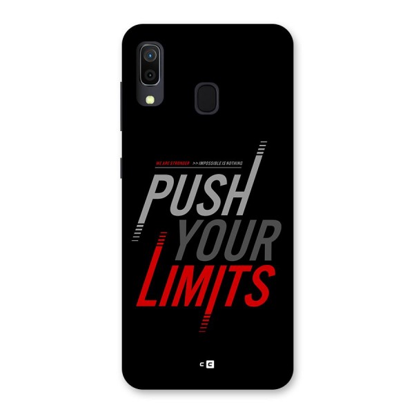 Push Your Limits Back Case for Galaxy A20