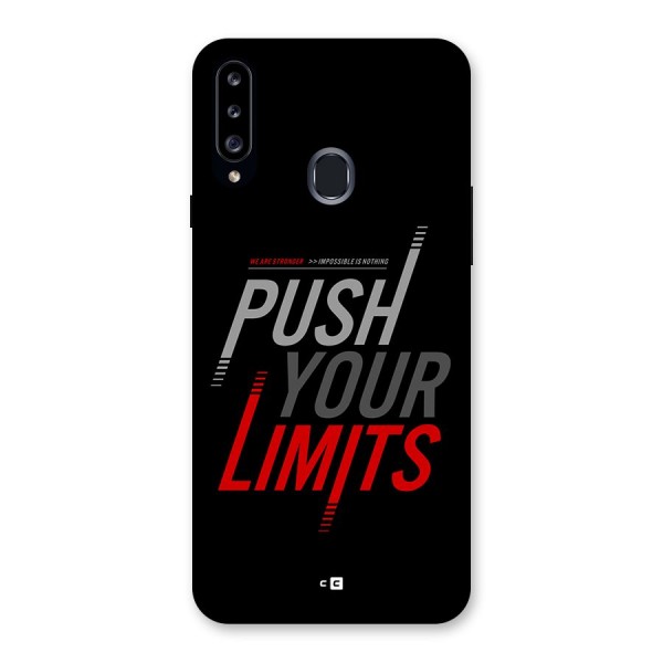 Push Your Limits Back Case for Galaxy A20s