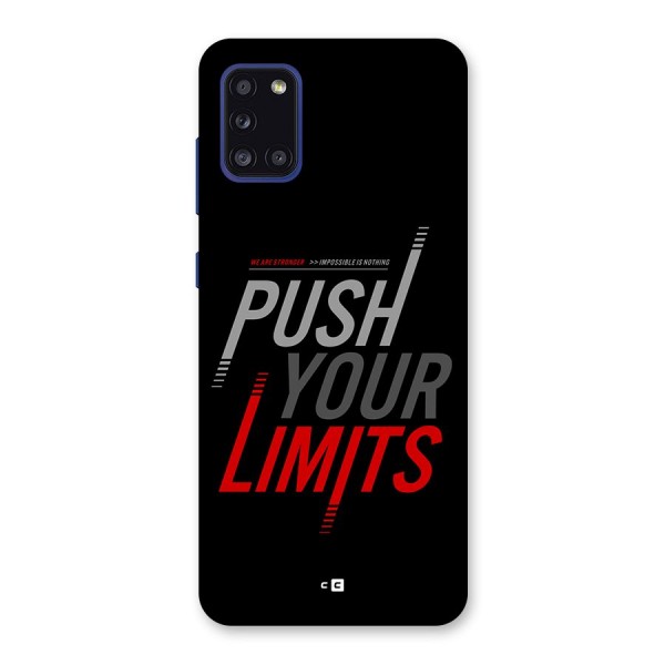 Push Your Limits Back Case for Galaxy A31