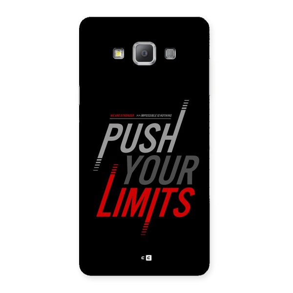 Push Your Limits Back Case for Galaxy A7