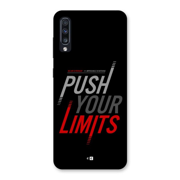 Push Your Limits Back Case for Galaxy A70s