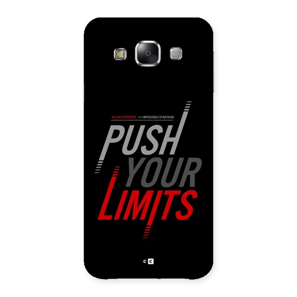 Push Your Limits Back Case for Galaxy E5