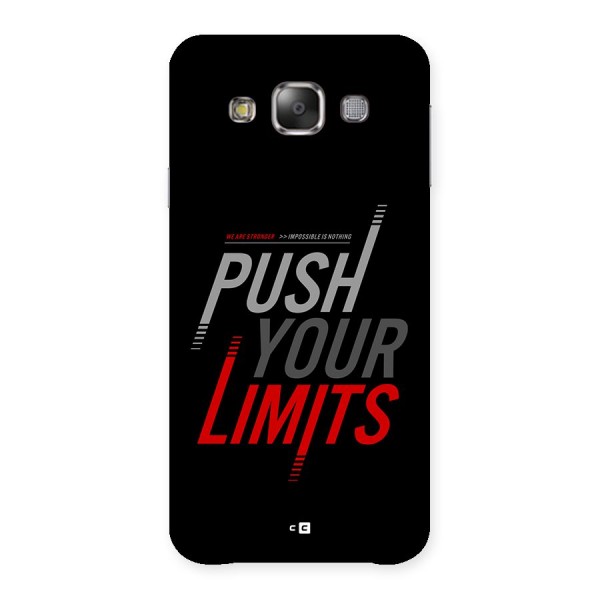 Push Your Limits Back Case for Galaxy E7