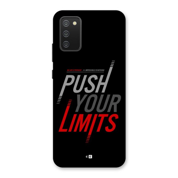 Push Your Limits Back Case for Galaxy F02s