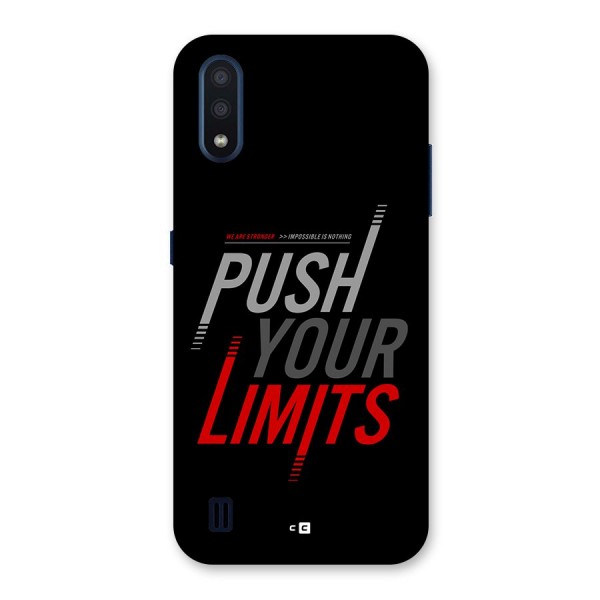 Push Your Limits Back Case for Galaxy M01