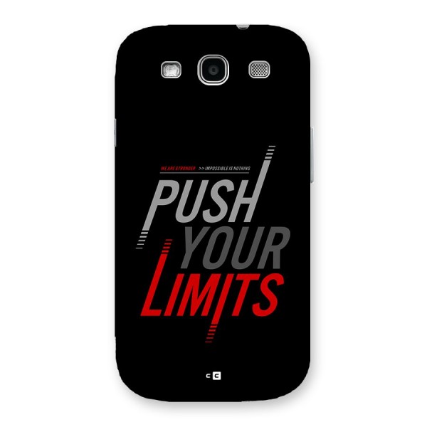 Push Your Limits Back Case for Galaxy S3