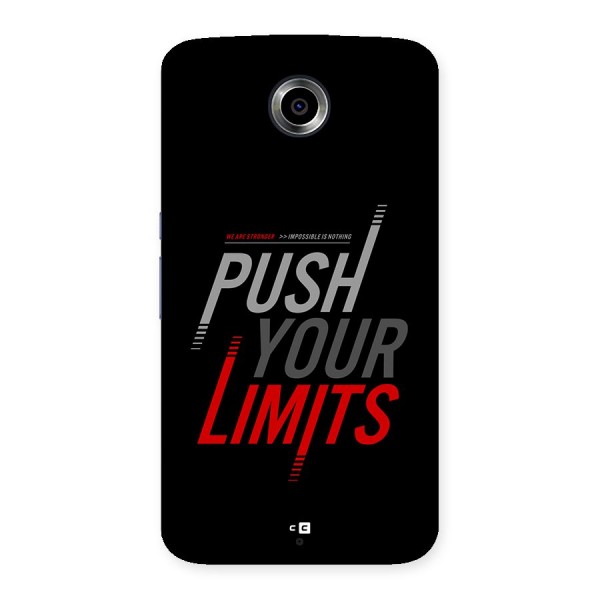 Push Your Limits Back Case for Google Nexus 6