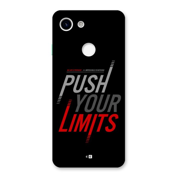 Push Your Limits Back Case for Google Pixel 3