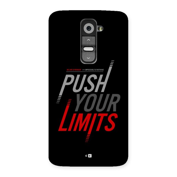 Push Your Limits Back Case for LG G2