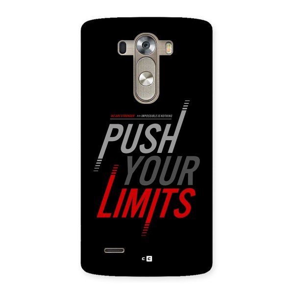 Push Your Limits Back Case for LG G3