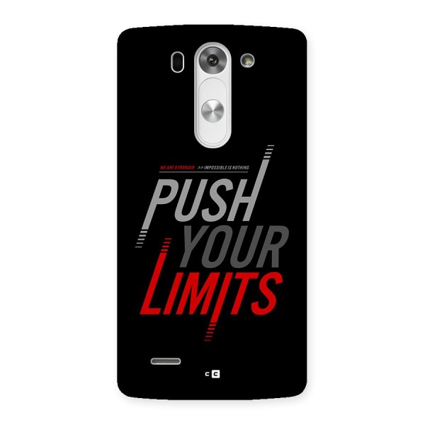 Push Your Limits Back Case for LG G3 Beat