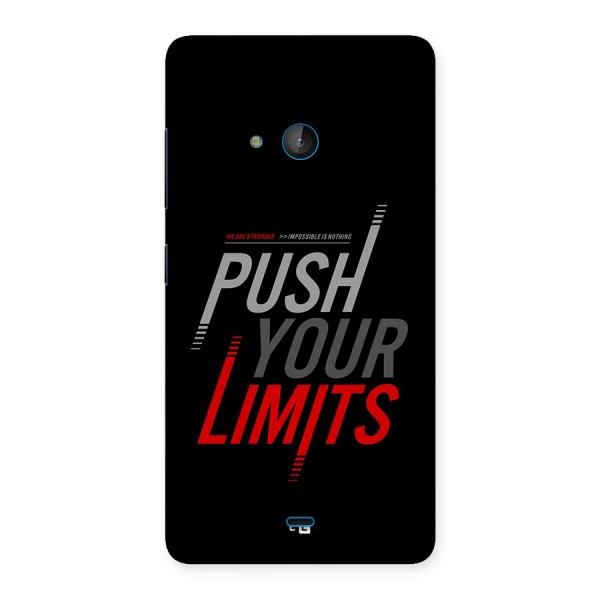 Push Your Limits Back Case for Lumia 540