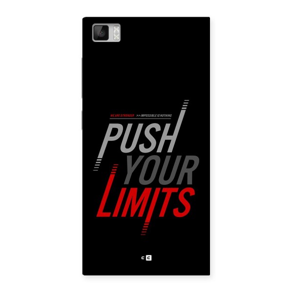 Push Your Limits Back Case for Mi3