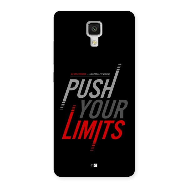 Push Your Limits Back Case for Mi4