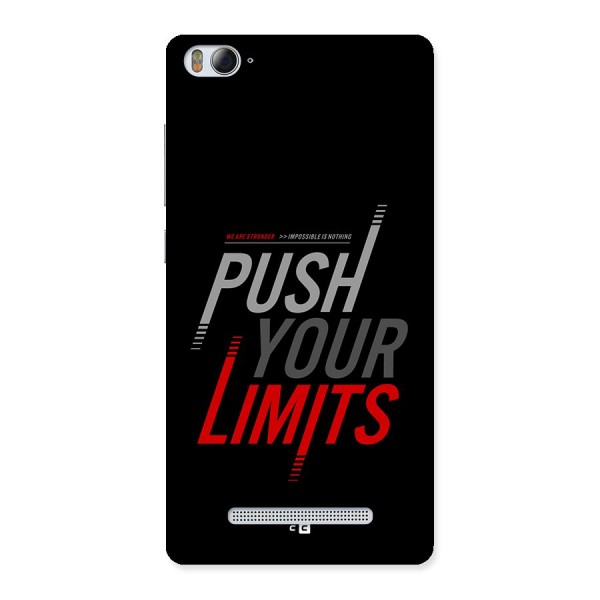 Push Your Limits Back Case for Mi4i