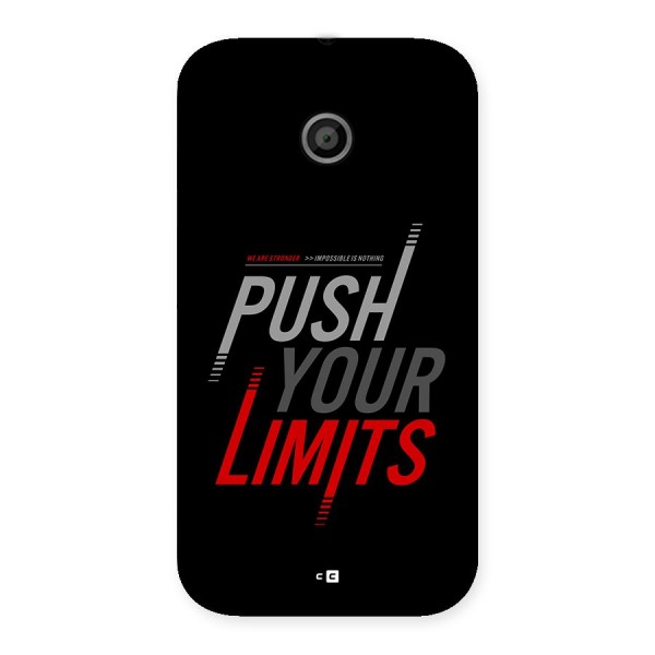 Push Your Limits Back Case for Moto E