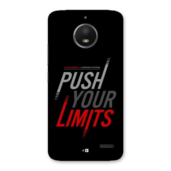 Push Your Limits Back Case for Moto E4