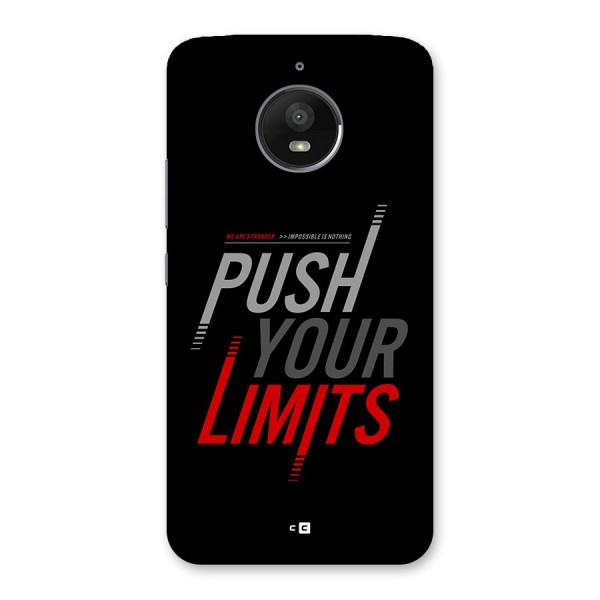 Push Your Limits Back Case for Moto E4 Plus