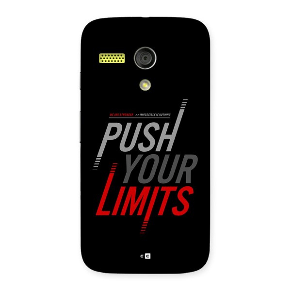 Push Your Limits Back Case for Moto G