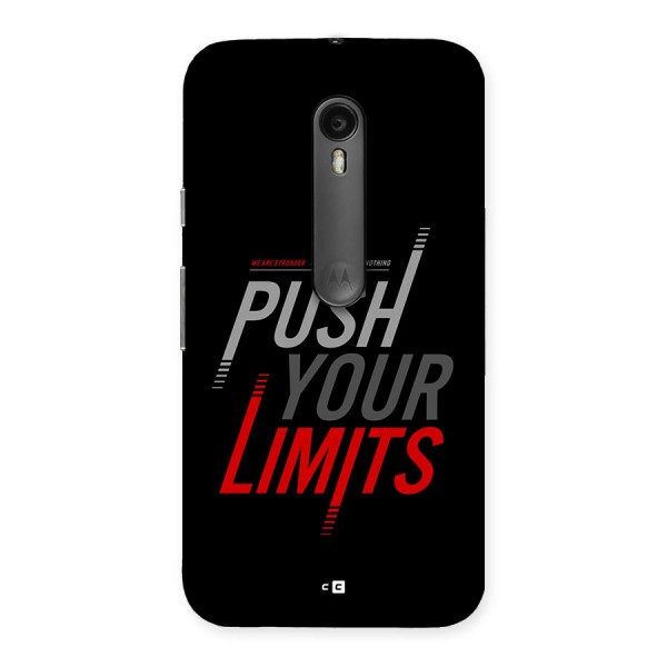 Push Your Limits Back Case for Moto G3