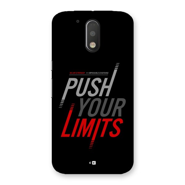 Push Your Limits Back Case for Moto G4