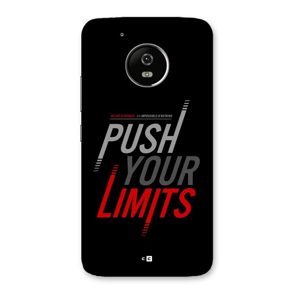 Push Your Limits Back Case for Moto G5