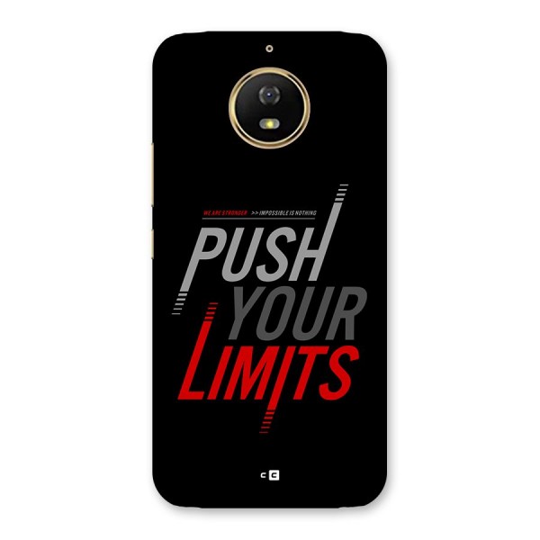 Push Your Limits Back Case for Moto G5s