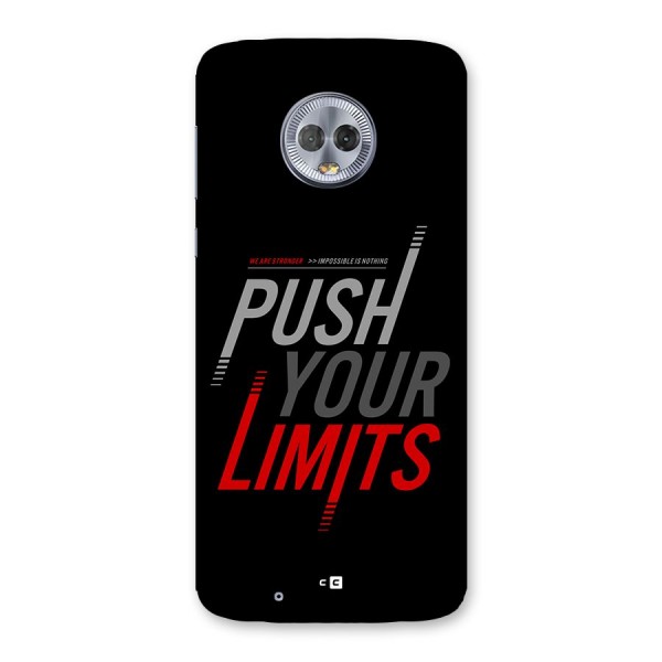 Push Your Limits Back Case for Moto G6