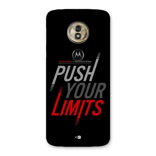 Push Your Limits Back Case for Moto G6 Play