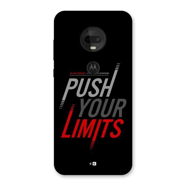 Push Your Limits Back Case for Moto G7