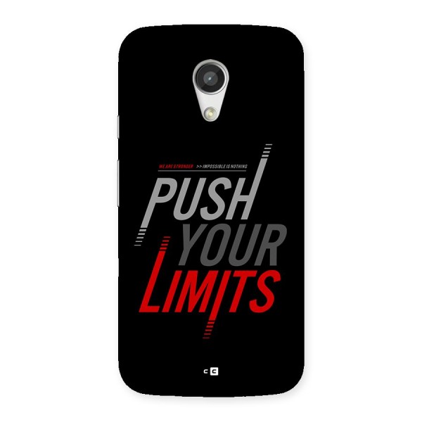 Push Your Limits Back Case for Moto G 2nd Gen