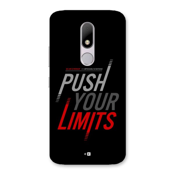 Push Your Limits Back Case for Moto M