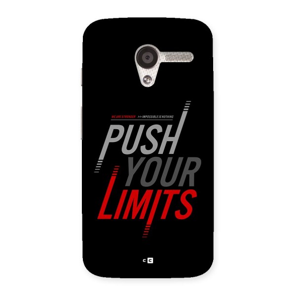 Push Your Limits Back Case for Moto X