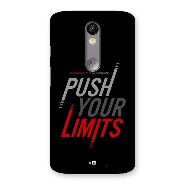 Push Your Limits Back Case for Moto X Force