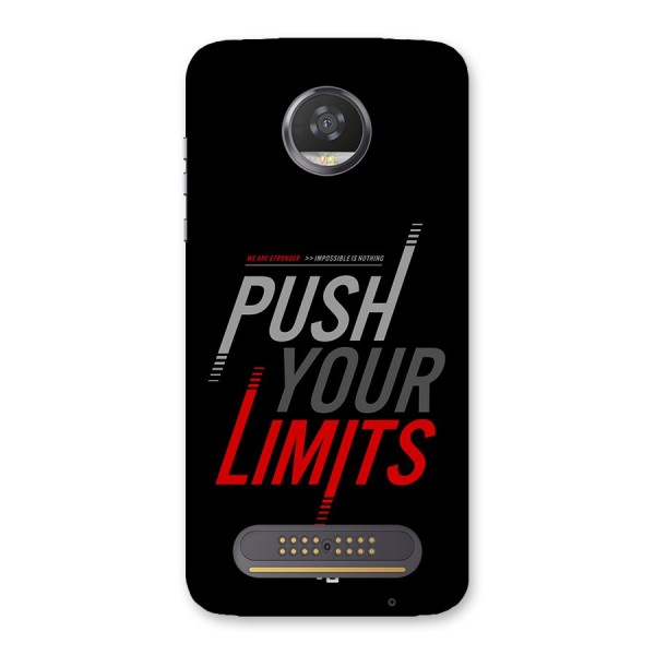 Push Your Limits Back Case for Moto Z2 Play