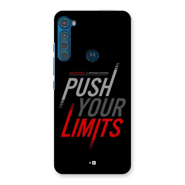 Push Your Limits Back Case for Motorola One Fusion Plus