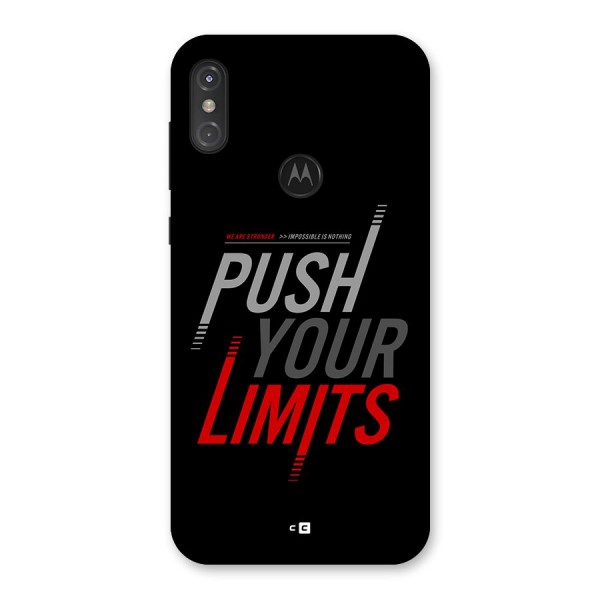 Push Your Limits Back Case for Motorola One Power