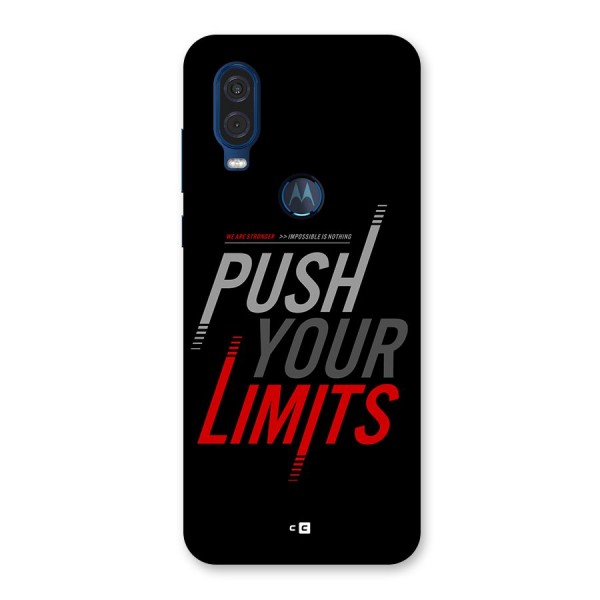 Push Your Limits Back Case for Motorola One Vision