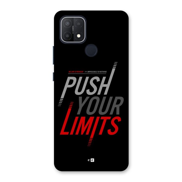 Push Your Limits Back Case for Oppo A15