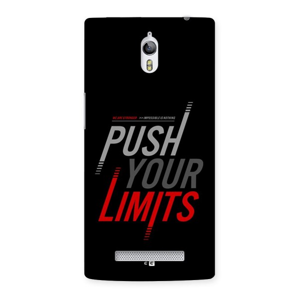 Push Your Limits Back Case for Oppo Find 7