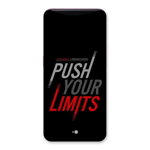 Push Your Limits Back Case for Oppo Find X