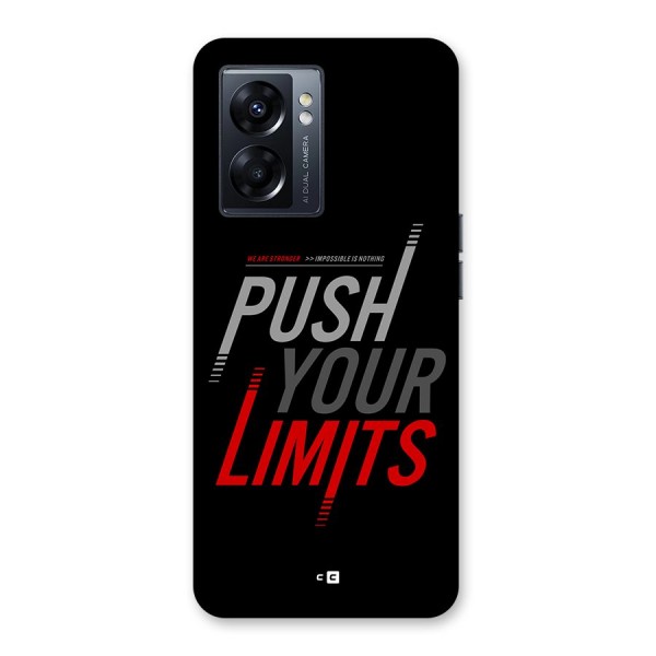 Push Your Limits Back Case for Oppo K10 5G