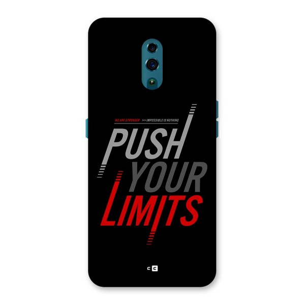 Push Your Limits Back Case for Oppo Reno