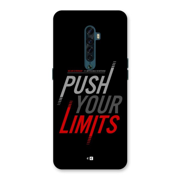 Push Your Limits Back Case for Oppo Reno2