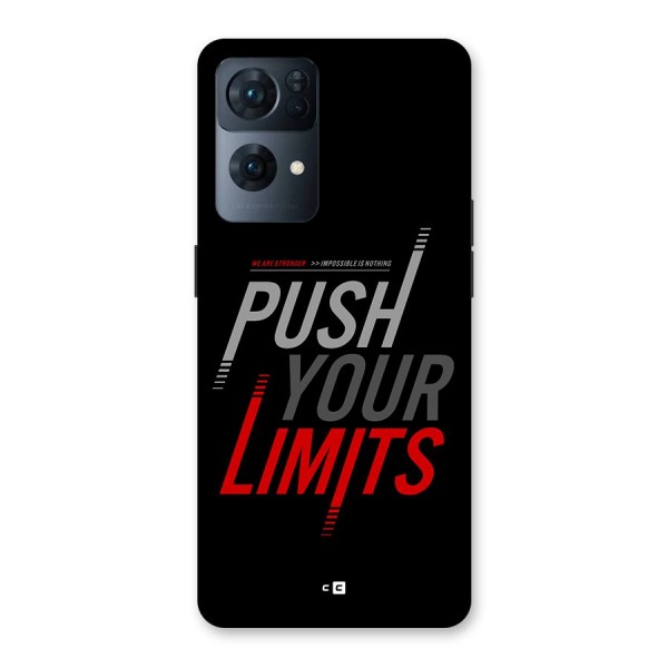 Push Your Limits Back Case for Oppo Reno7 Pro 5G