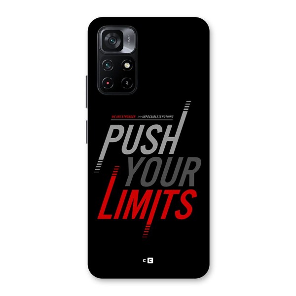 Push Your Limits Back Case for Poco M4 Pro 5G