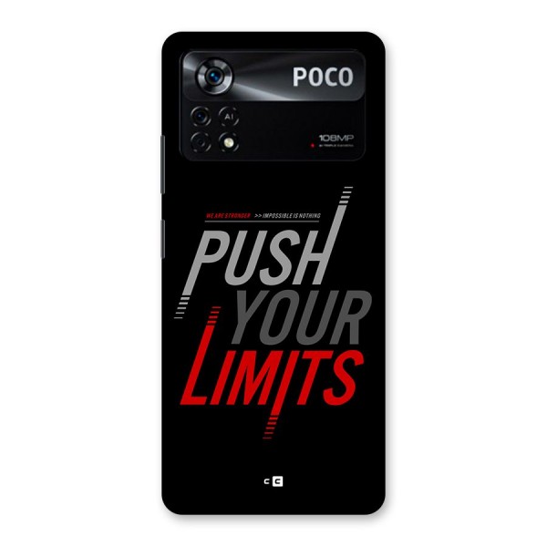 Push Your Limits Back Case for Poco X4 Pro 5G