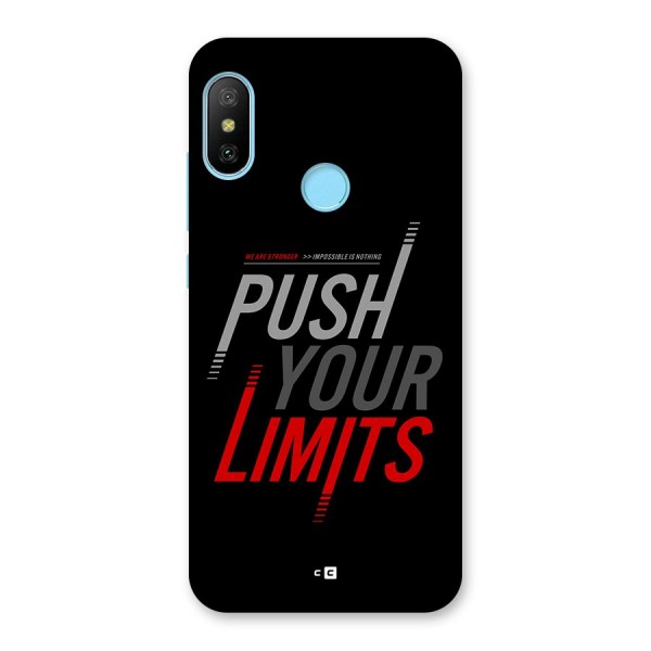 Push Your Limits Back Case for Redmi 6 Pro